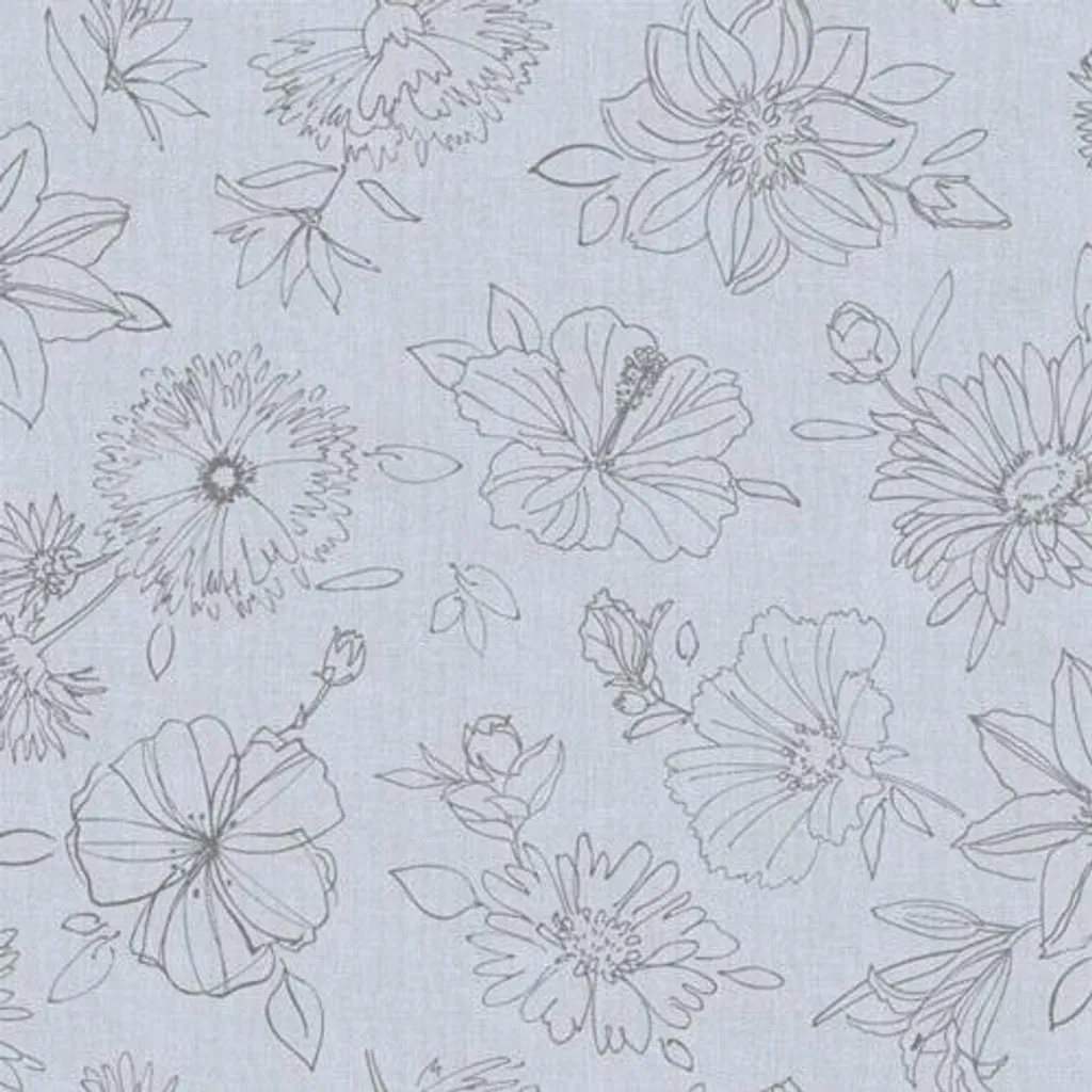 Grande nappe de table grise Manhattan Palmas - Décoration 150x250cm