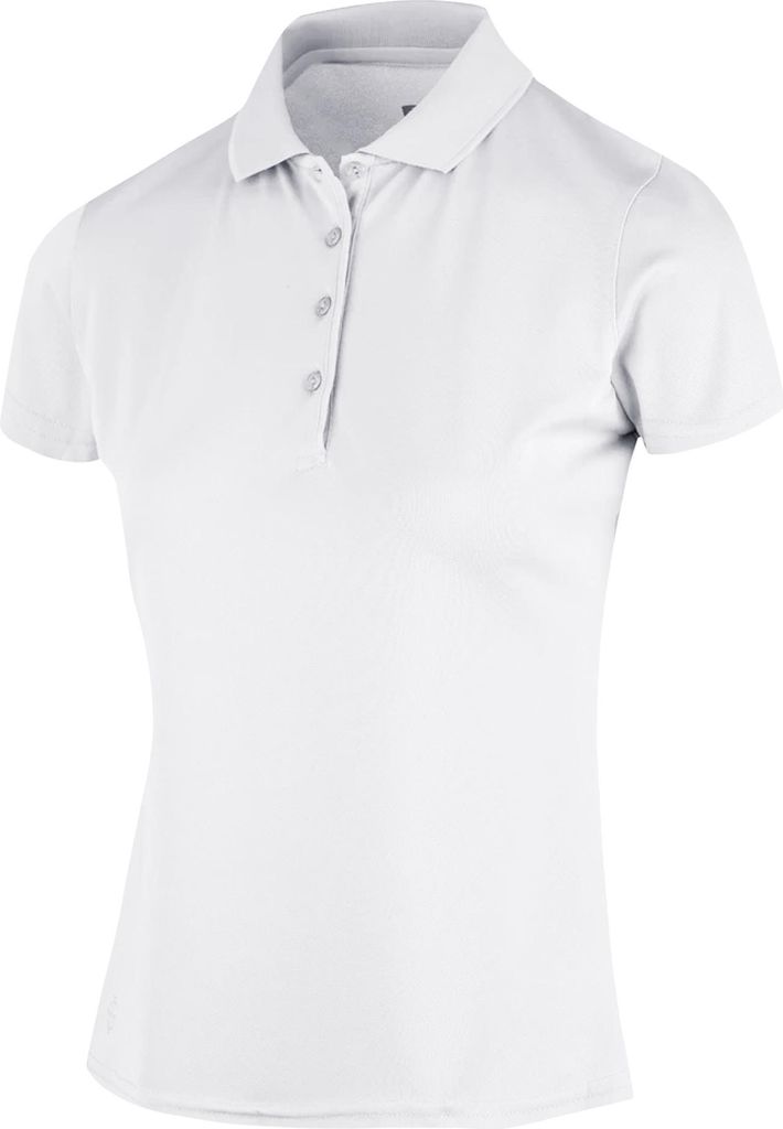 Island Green - "Classic" Poloshirt für Damen - Emblem PB324 (34 DE) (Weiß)