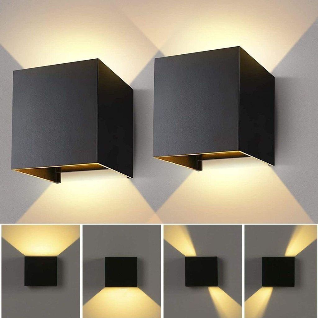 2 Stück 7W LED Wandleuchte Innen Wandlampe Auf und ab Produktbild 