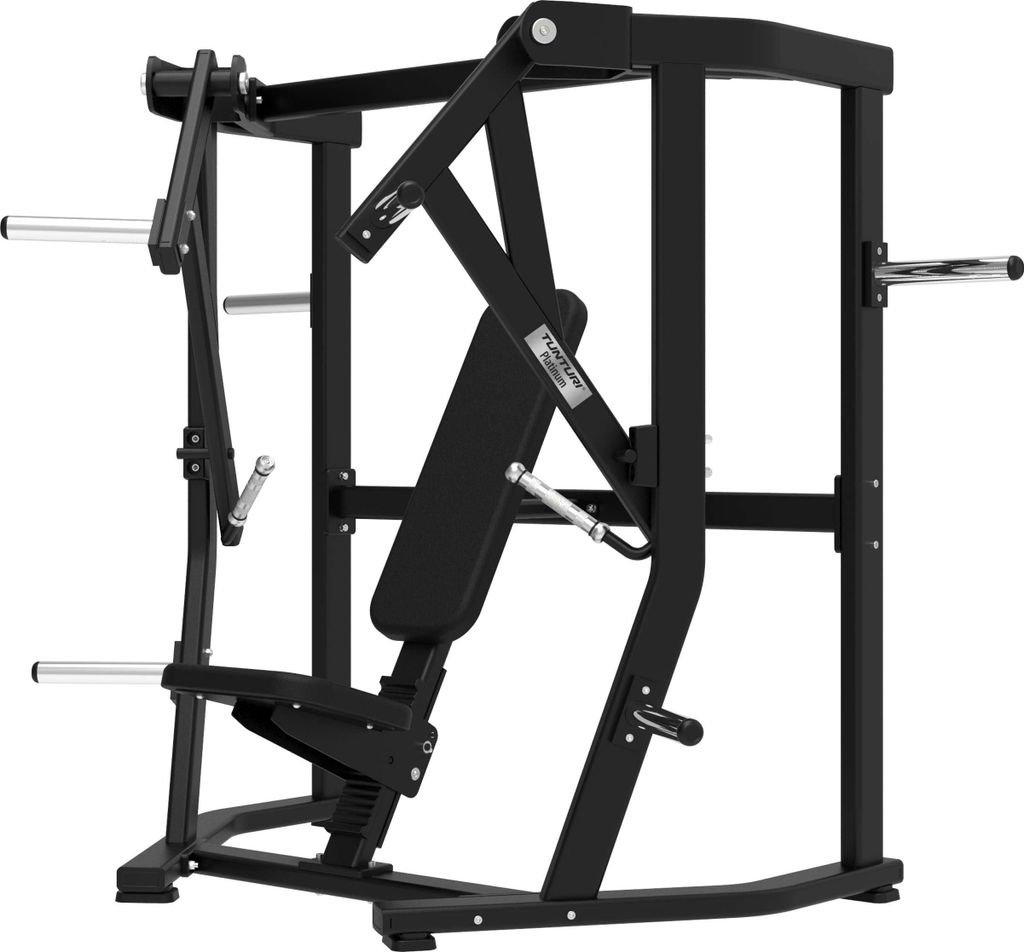 Tunturi Platinum Wide Chest Press Kraftstation – Fitnessgerät für Brusttraining – Plate Loaded Homegym – Maximal 200 kg Gewicht – V-Serie