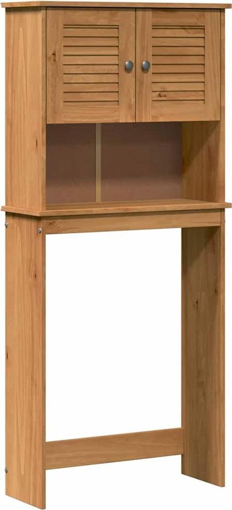Waschmaschinen-Schrank mit Regal VIGO Braun und Honigbraun