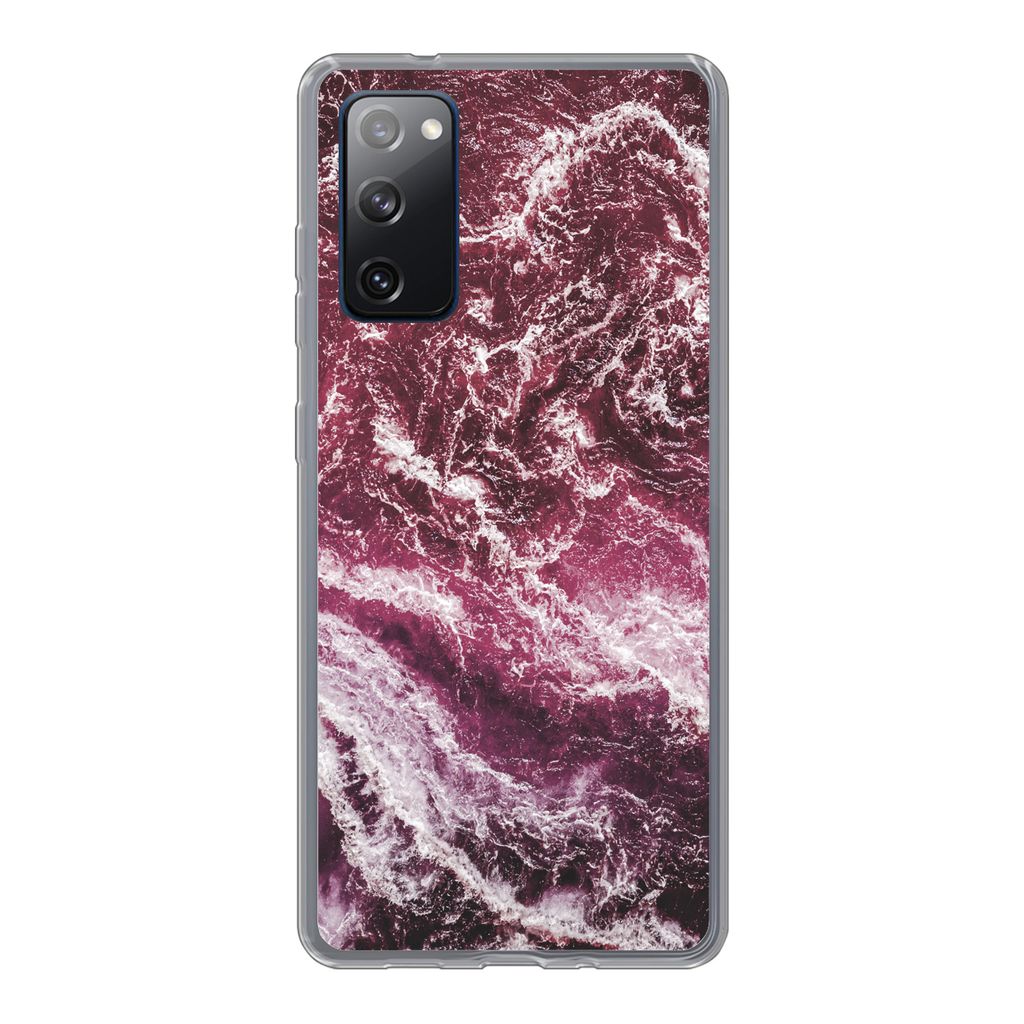 MuchoWow Handyhülle Schutzhülle Hülle für Samsung Galaxy S20 FE Marmor - Naturstein - Mineralien Silikon Softcase Handy Hülle - Abdeckung