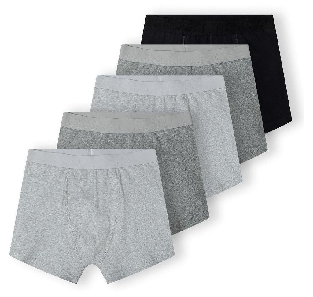 Minoti Boxershorts Baumwolle elastisch Grau Gr. Large für Jungen