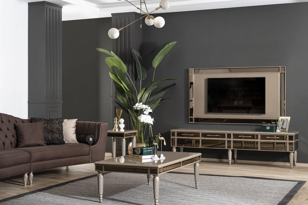 Moderner TV-Schrank Wohnzimmer Möbel RTV Ständer Designer Produktbild 