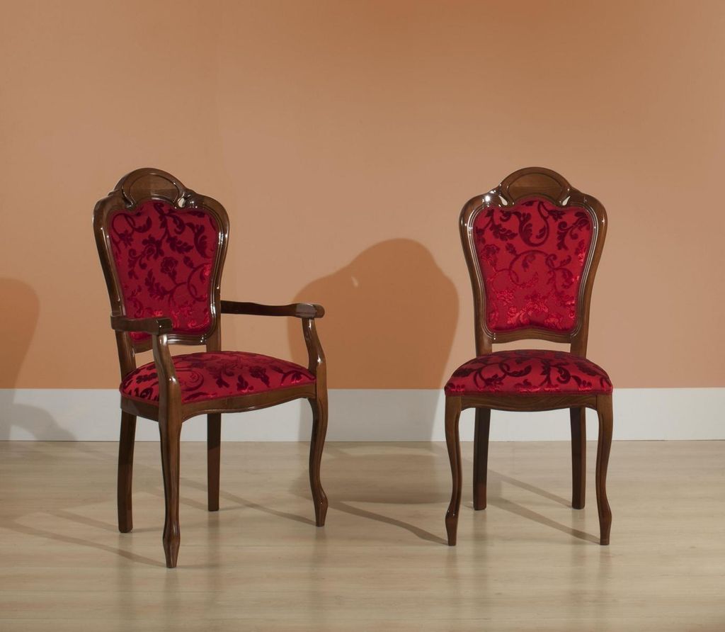 Esszimmerstuhl Klassischer Stil Stühle Esszimmermöbel Textil Design Neu