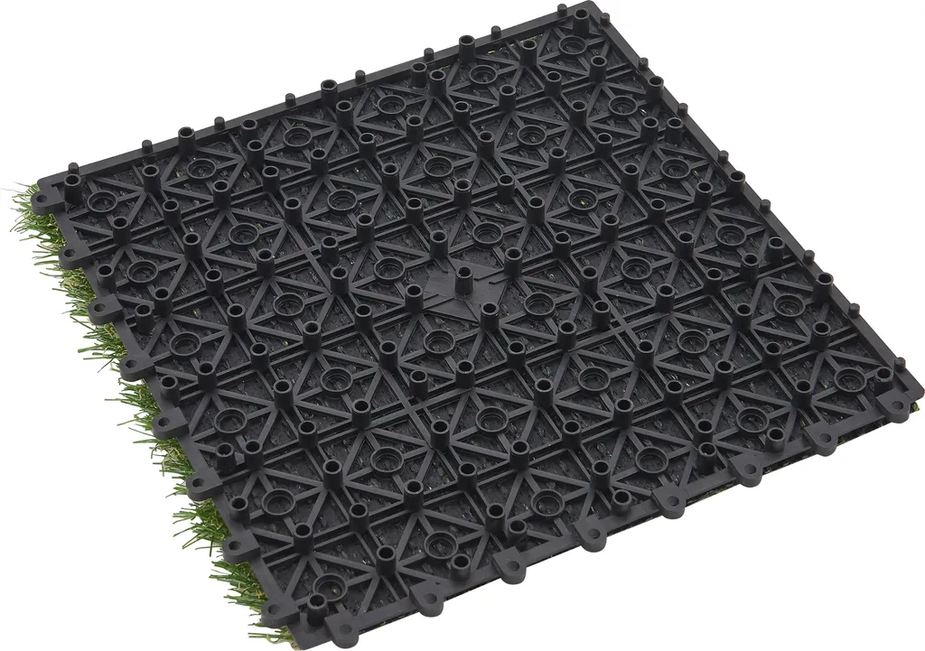 Dalles de gazon synthétique clipsables pour terrasse et balcon 1m² - 5
