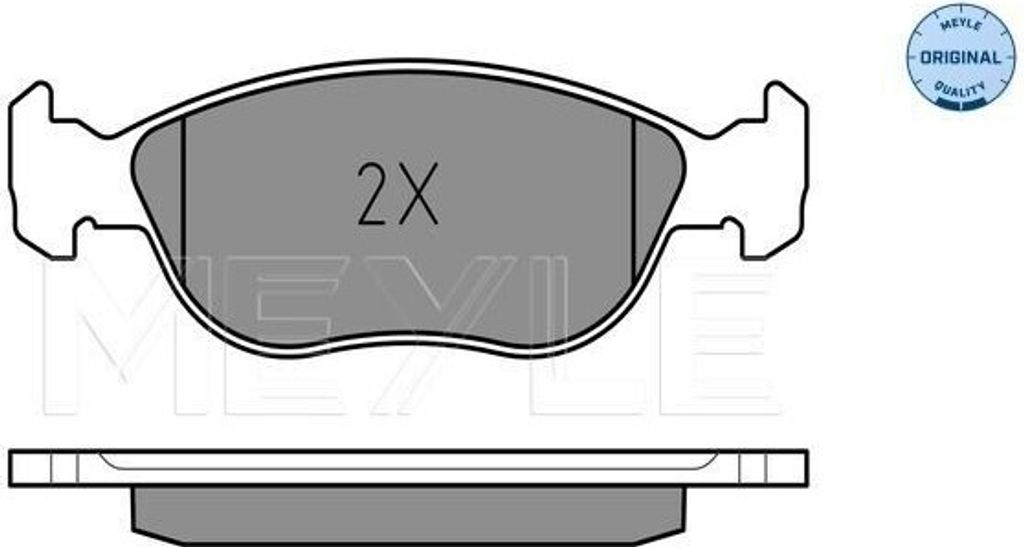 MEYLE 025 219 2818 - OE 71752986 Bremsbeläge, Vorne für Punto
