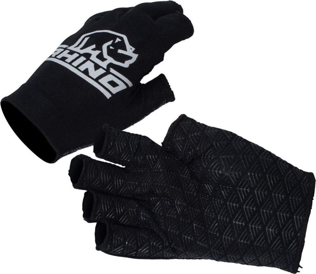 Rhino Sporthandschuhe Half Junior Schwarz M/L - extra Grip