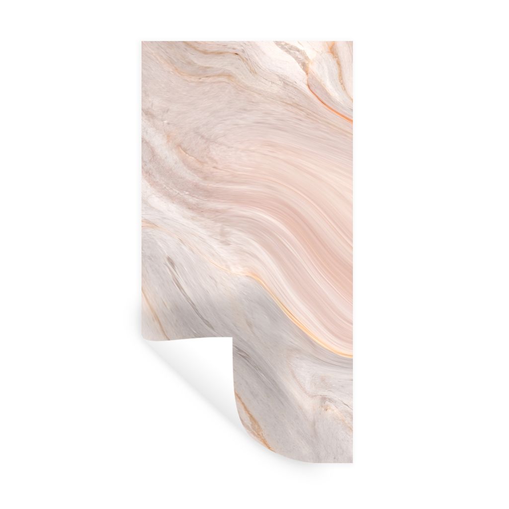 MuchoWow Wandtattoo Wandsticker Wandaufkleber Marmor - Muster - Pastell - Abstrakt - Marmoroptik - Luxe 80x160 cm Selbstklebend und Repositionier...