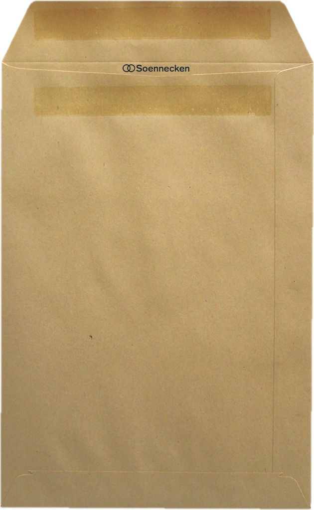 Versandtasche 2106 C4 ohne Fenster selbstklebend natronbraun 25 Stück Packung mit 10 Stück