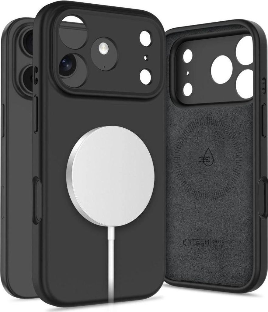 Tech-Protect Basicmag Magsafe Hülle für Iphone 17 Pro Max - Mattschwarz