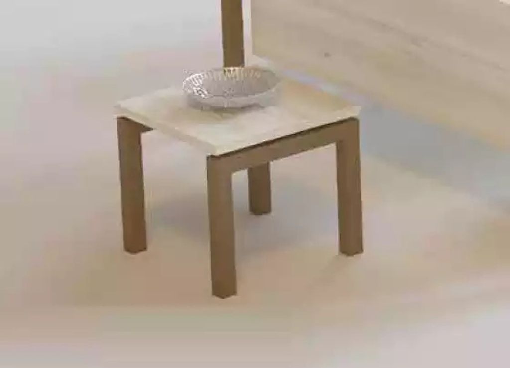 Moderner Kleiner Couchtisch Quadratischer Ablagetisch Design Holz Möbel