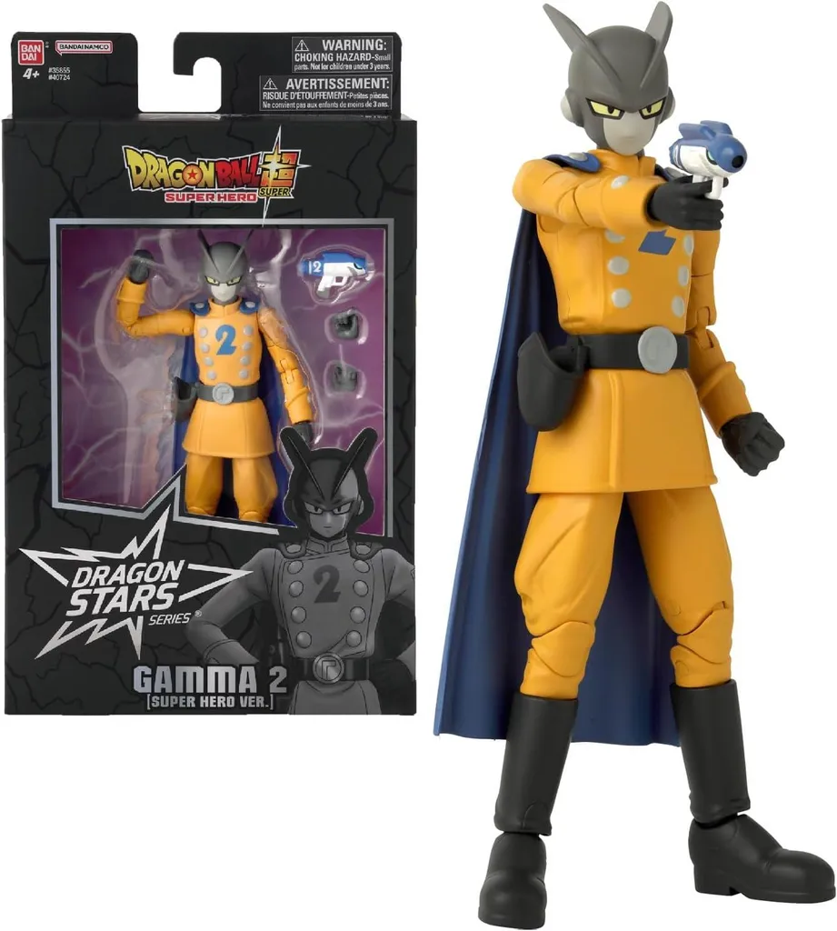 Gamma 2 Figurine Articulée Dragon Stars 17cm Edition Super Hero avec Cape