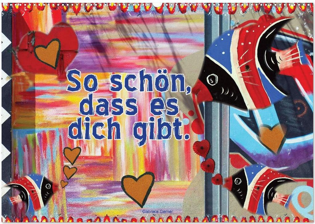 So schön, dass es dich gibt (Wandkalender 2026 DIN A2 quer), CALVENDO Monatskalender