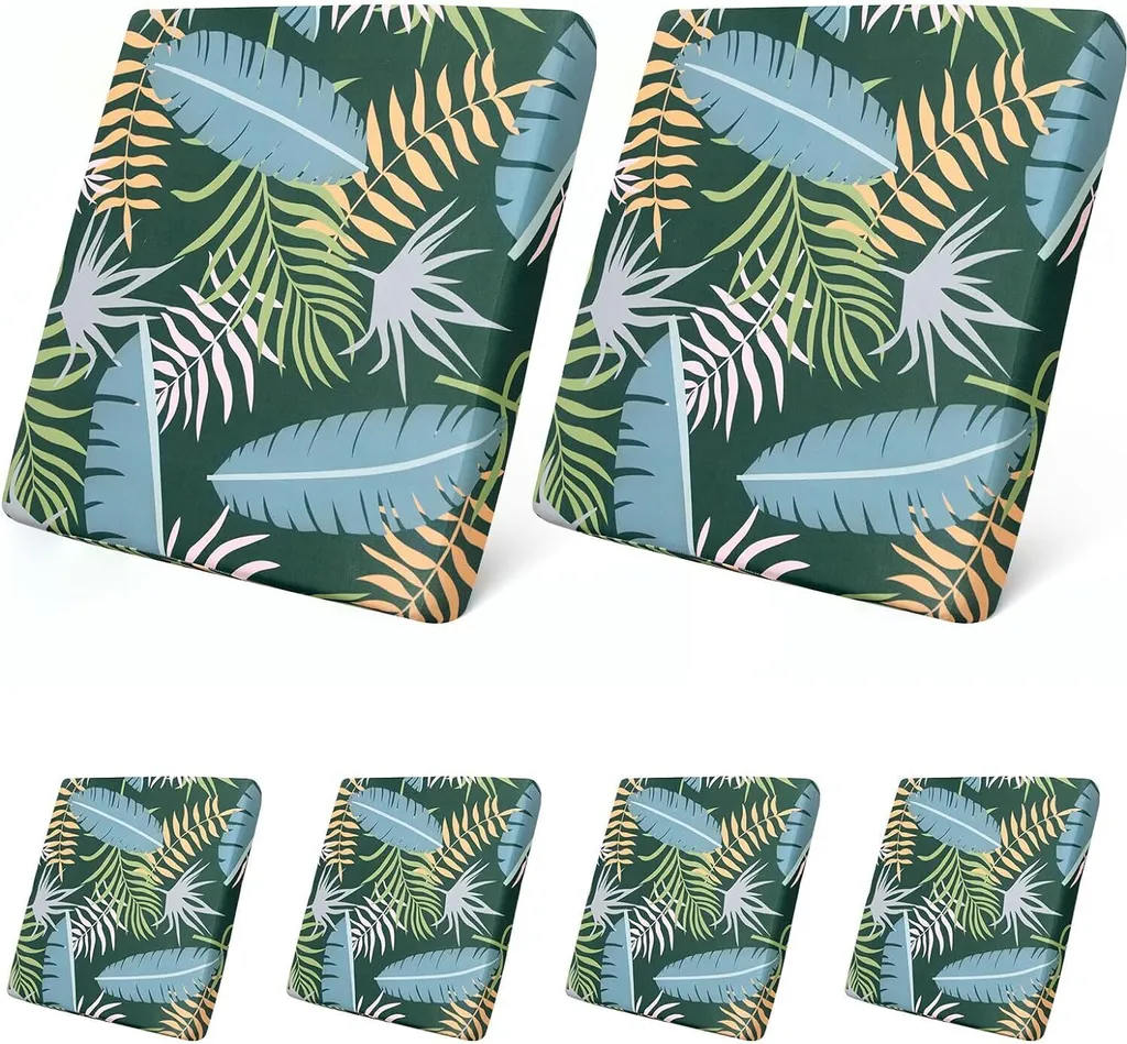 Housse de coussin imperméable 100% pour canapé de jardin lot de 6 pièces
