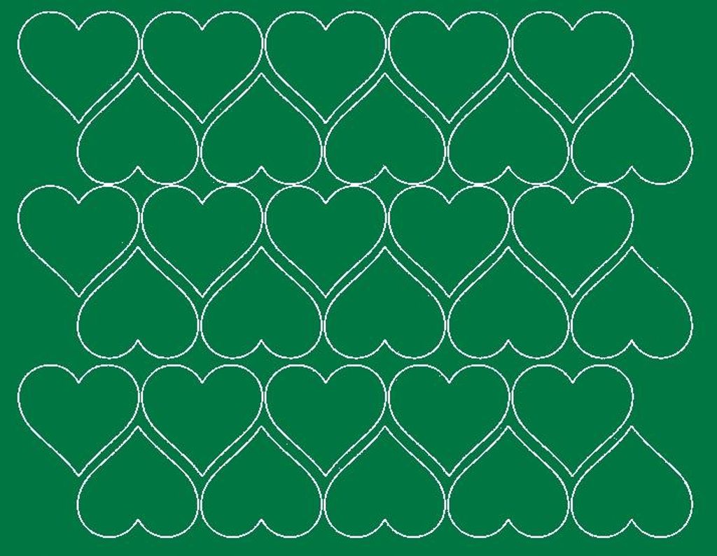 Valentinstag Herzaufkleber 4 cm Sticker Seduszko 30 Stück grün matt.