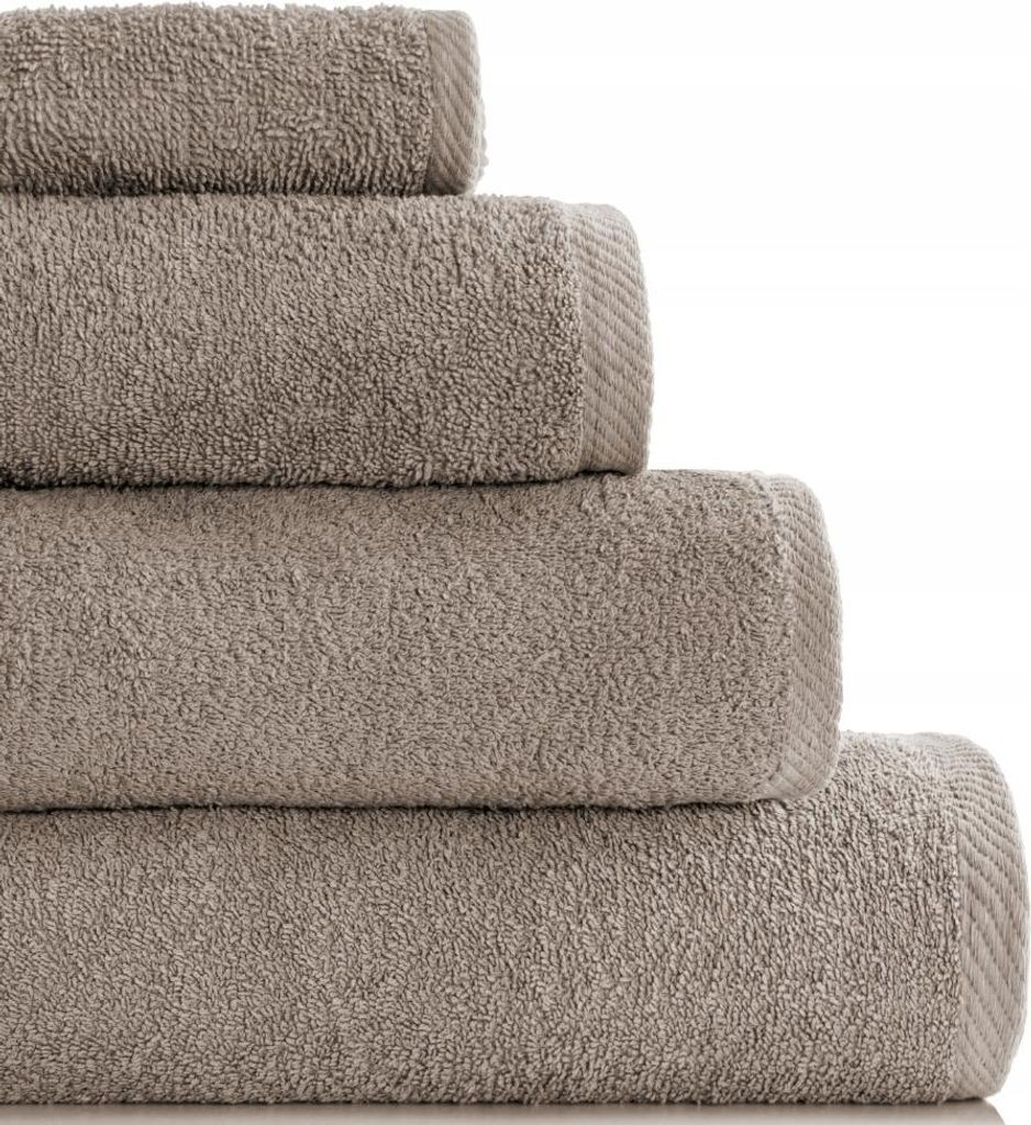 Badehandtuch BARI 500g/m2 70x140 cm Schwarz aus Baumwolle Frottee