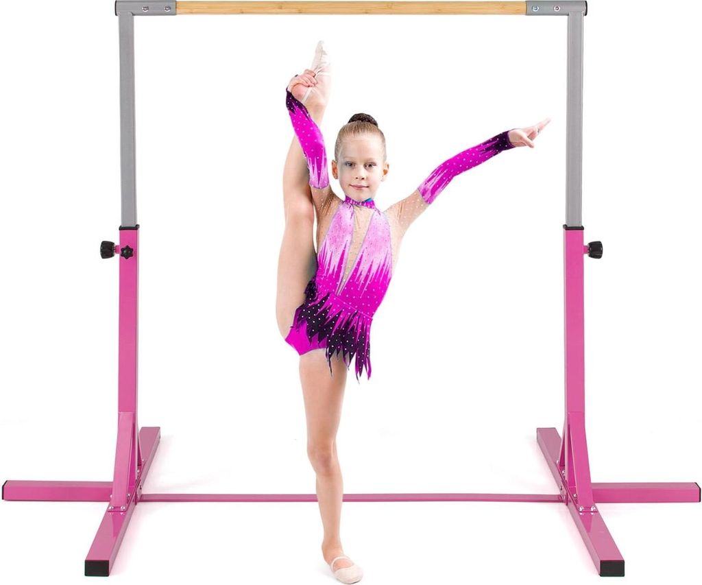 Verstellbarer Reck für Kinder, 85-145 cm, Rosa