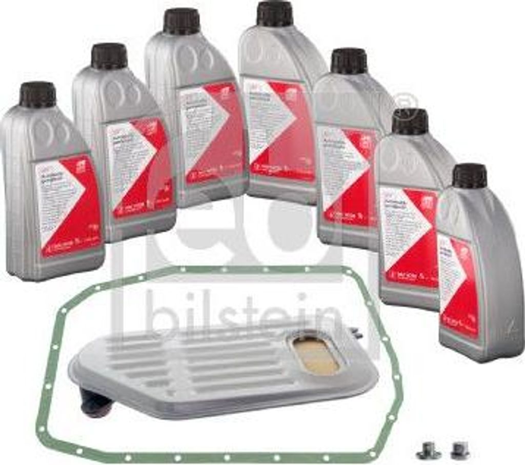 FEBI BILSTEIN 179355 Teilesatz, Ölwechsel Automatikgetriebe OE 24341423376 kompatibel mit 3er E46, 5er E39, 7er E38, Z4er E85