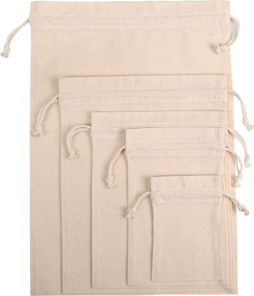Tasche mit Kordelzug aus 100 % Baumwolle