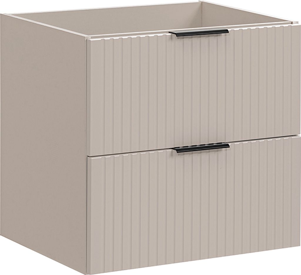Waschtischunterschrank 60.2cm Adriel mit 2 Schubladen, Beige