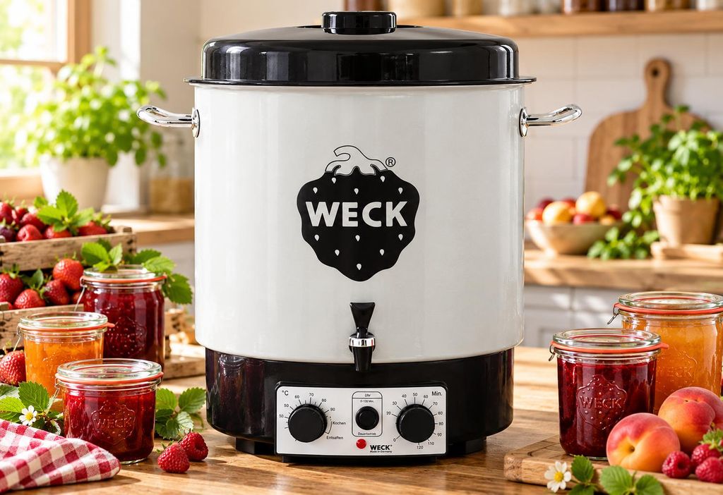 WECK Einkochautomat Edelstahl / Kunststoff 30 l, Ø 35 cm