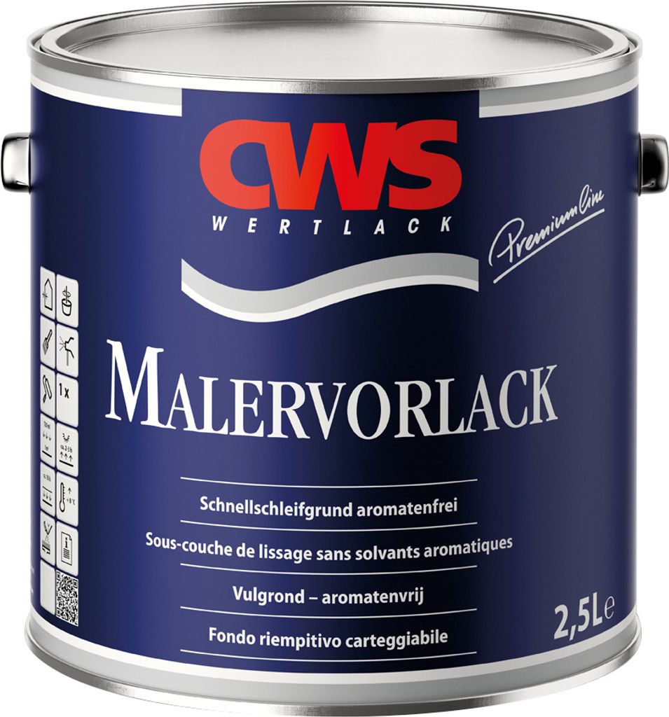 CWS WERTLACK Malervorlack 0,75 Liter weiß Produktbild 