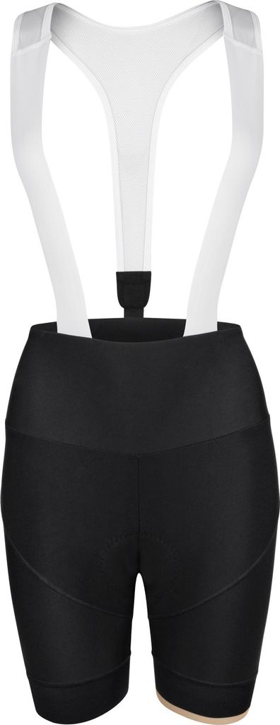 Force Gold Lady Shorts Damen elastisch mit Hosenträgern mit Radsport-Einsatz schwarz-gold größe S 9002844-S