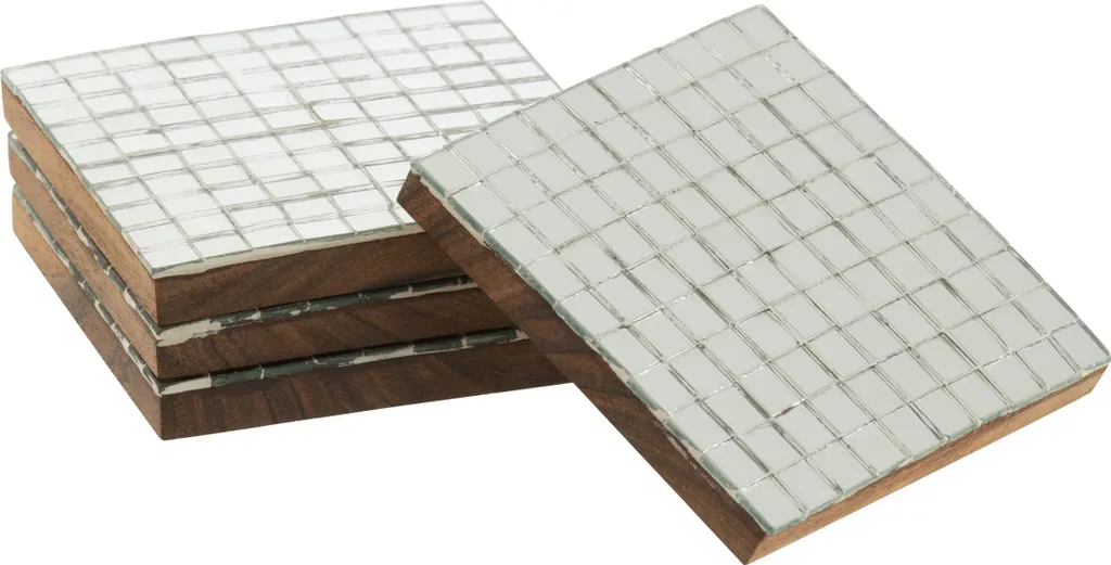 Sous-verres Mosaïque J-Line pour Décoration de Table et Apéritif Chic