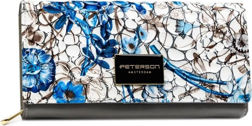 Peterson Portefeuille Cuir Femmes Mounna Bleu - Compagnon Chic Élégant