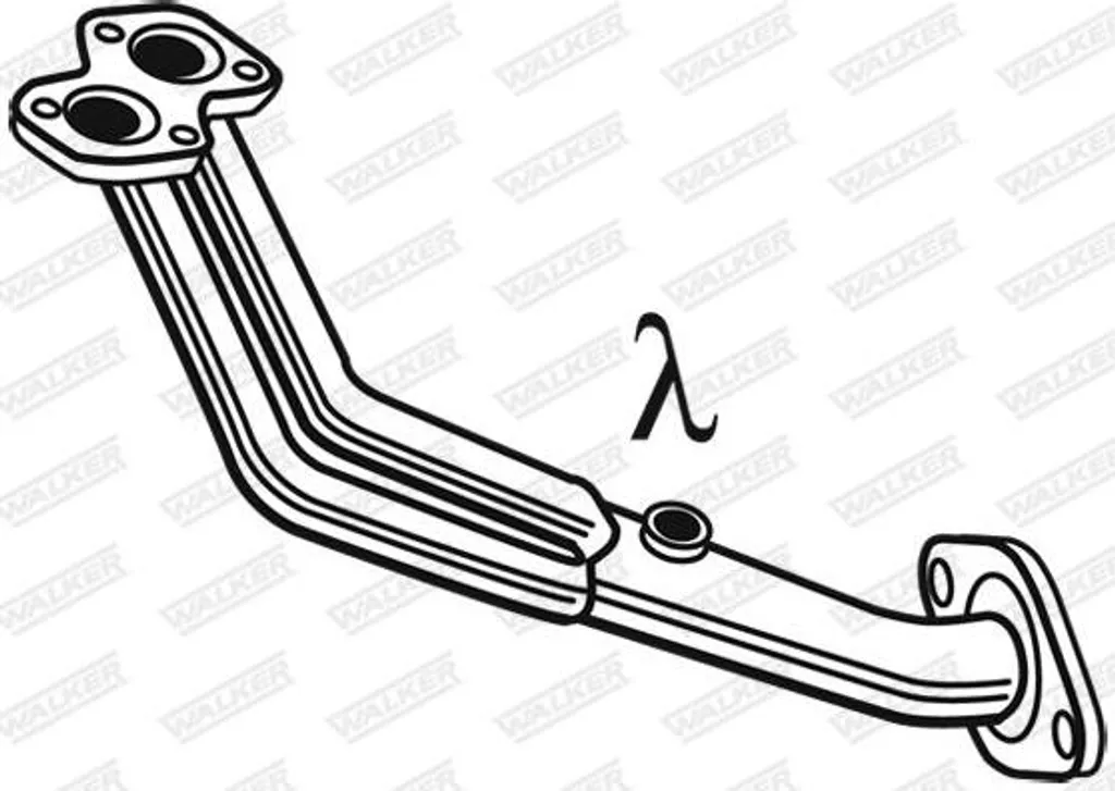 Tuyau d'échappement pour entretien Golf 4 et Skoda Favorit - Référence 21853