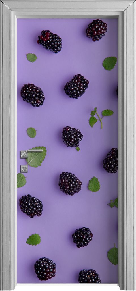 Tür Selbstklebende 80x210 cm Türfolie Türtapete Klebefolie - Farbige Früchte