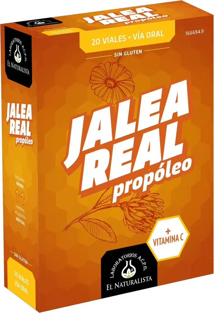 Complément Immunité Gelée Royale et Propolis 20 Ampoules El Natural