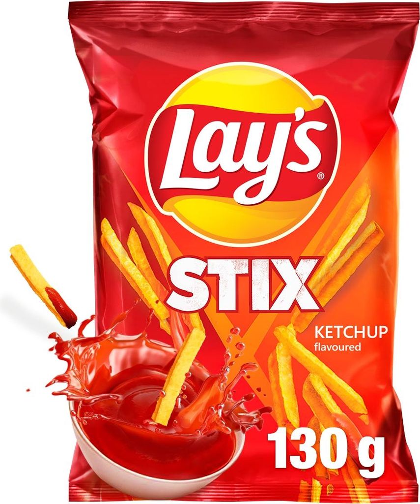 Chrupki ziemniaczane Lay's Stix o smaku Ketchup 130 g Zdjęcie produktu 