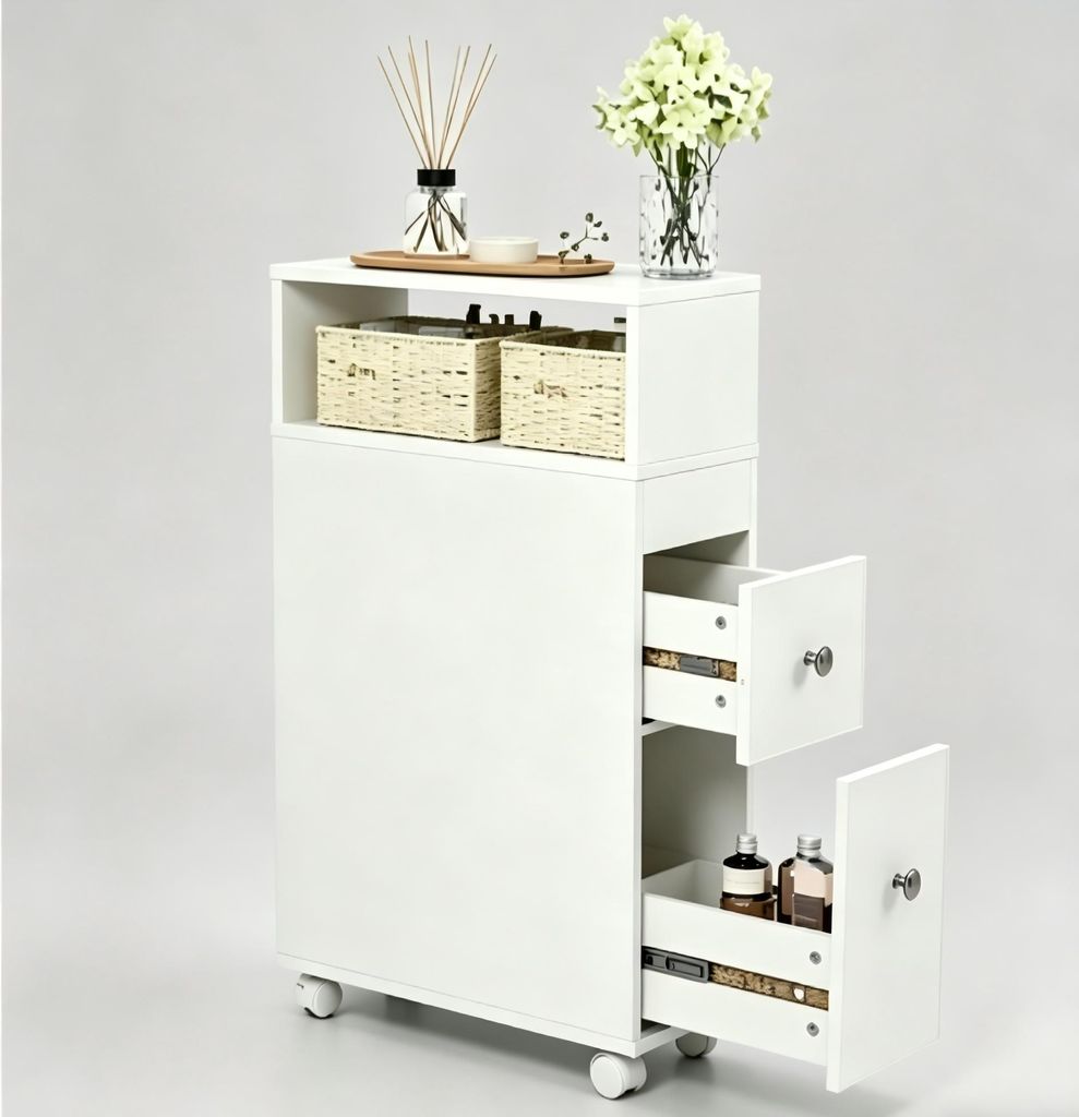 MYMAI 15cm schmaler Nischenschrank mit Rollen, Produktbild 