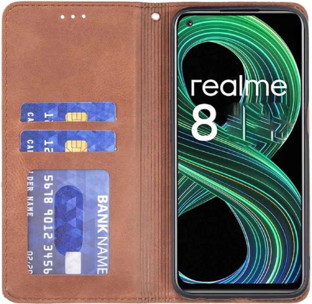 Zaps Origami Realme 8/8 Pro Brown - 2