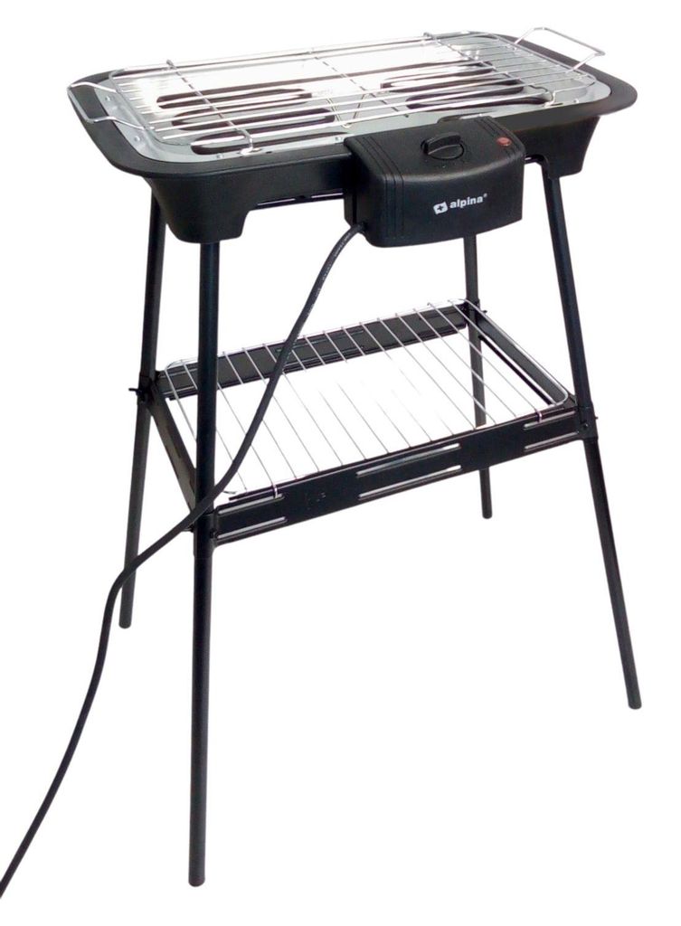 Gril Électrique Alpina 2 En 1 2000 W Image du produit 