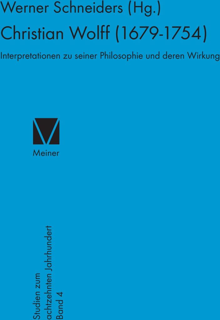 Christian Wolff 1679-1754