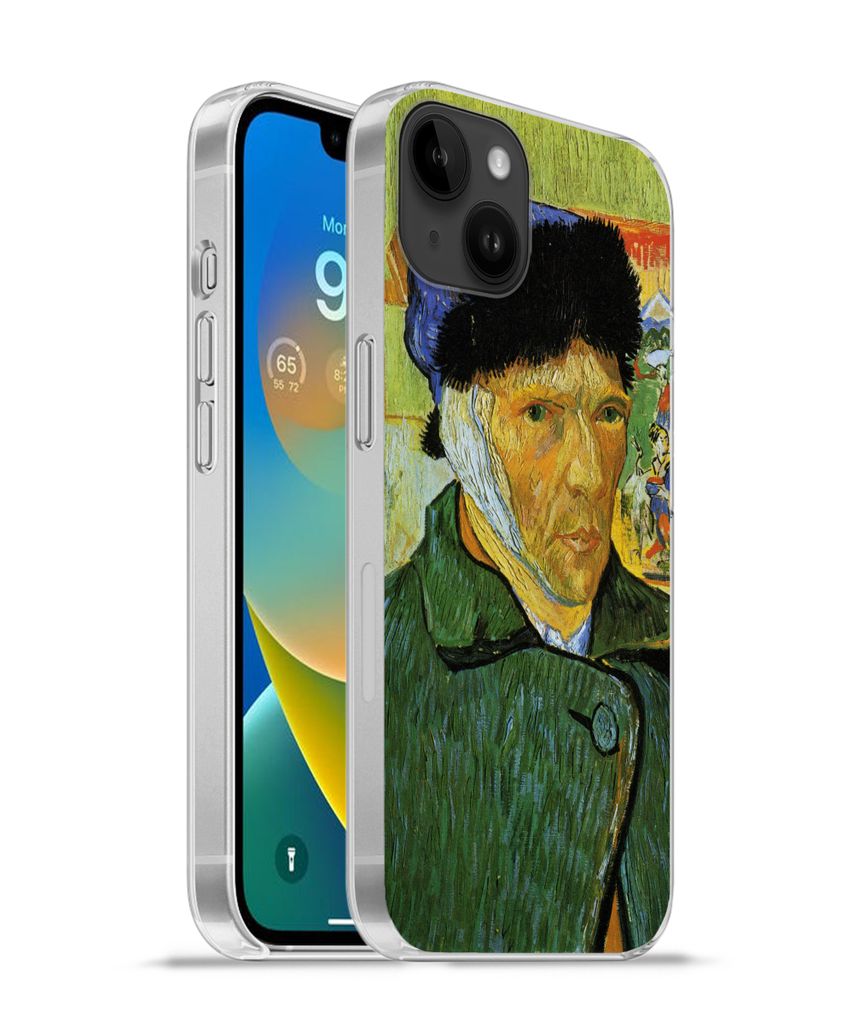 MuchoWow Handyhülle Schutzhülle Hülle für Apple iPhone 14 Plus - Soft case Selbstbildnis mit verbundenem Ohr - Vincent van Gogh Silikon Softc...