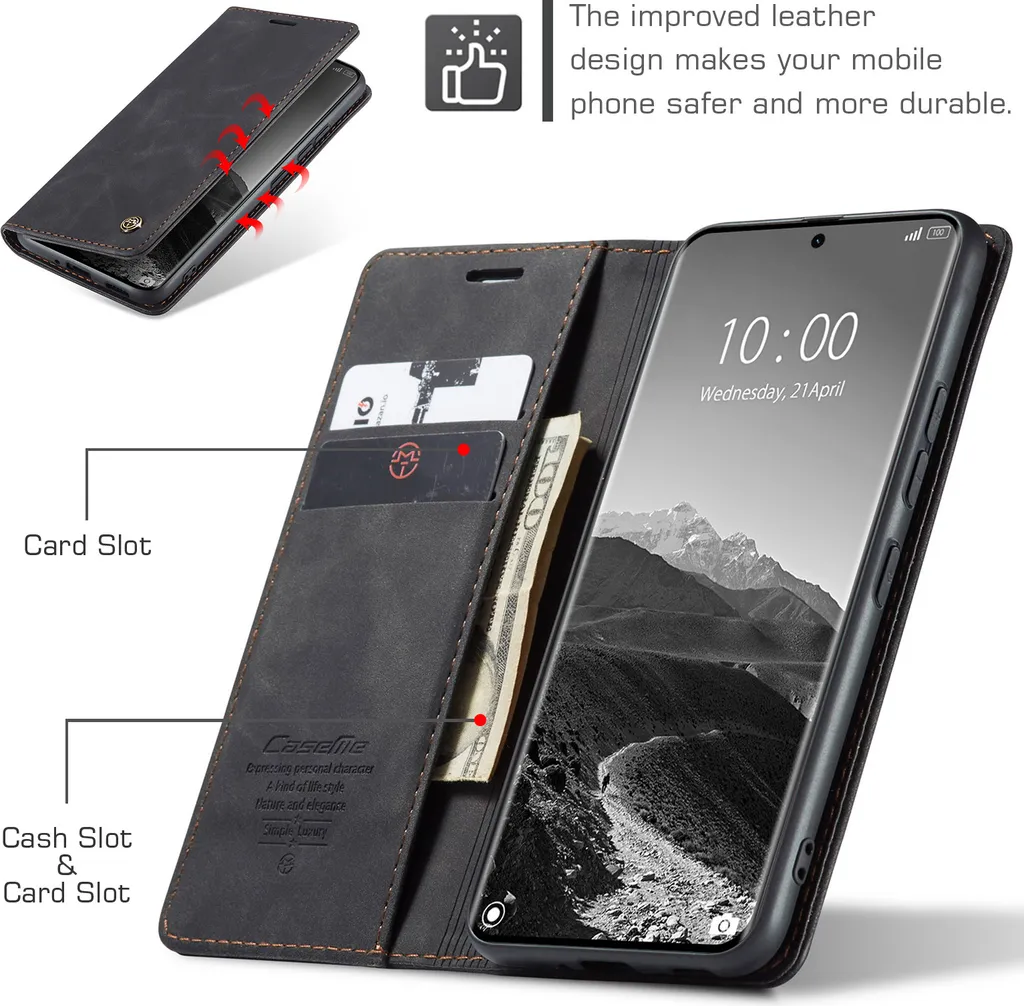 Custodia Xiaomi Redmi Note 14 Pro/Note 14 Pro+ 5G - Pelle Retro Nera - 4