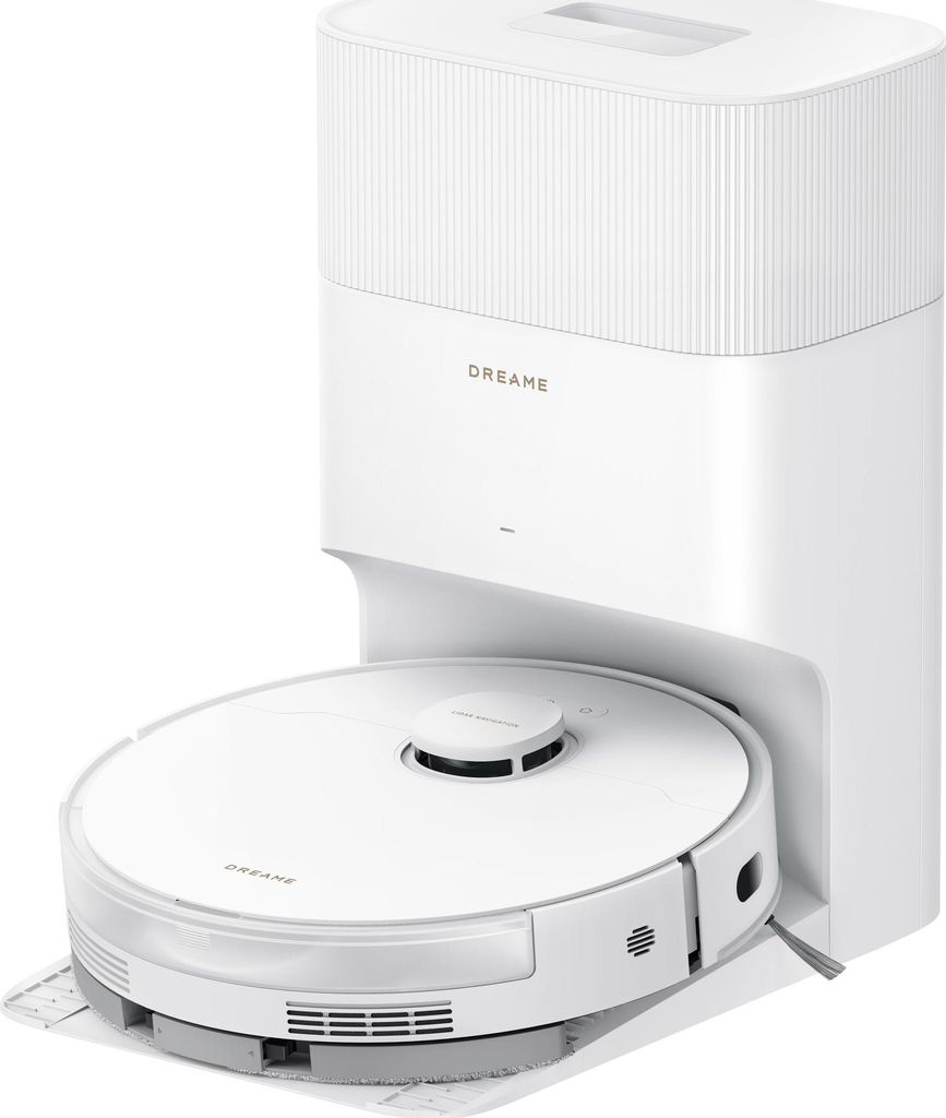Dreame D20 Plus RLD35GD Staubsaugerroboter mit Wischfunktion, automatische Entleerungsstation (5 l), 13.000 Pa, Staubbehälter (0,5 l), Wassertank ...