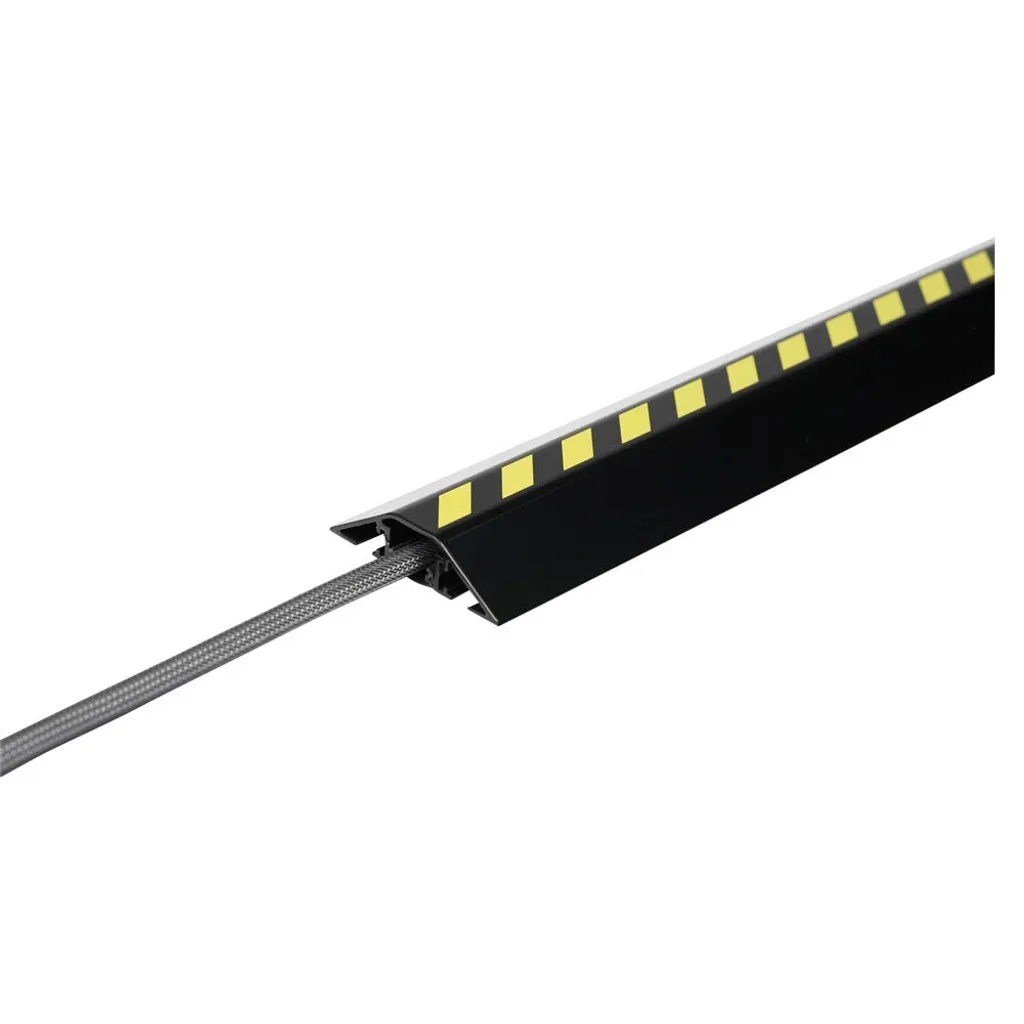 EHA 47765 Pont de Câble en Aluminium Noir et Jaune Longueur de 2m