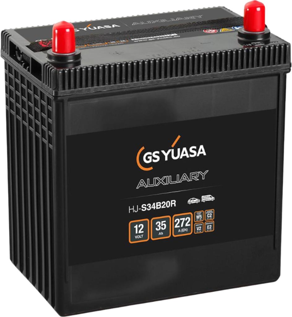 YUASA HJ-S34B20R AGM Starterbatterie  12V 35Ah 272A(EN) Produktbild 