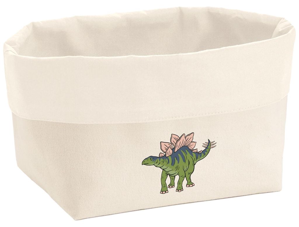 Huuraa Organizer Stegosaurus Dinosaurier 8 Liter Large Canvas Baumwolle Utensilo Geschenkidee