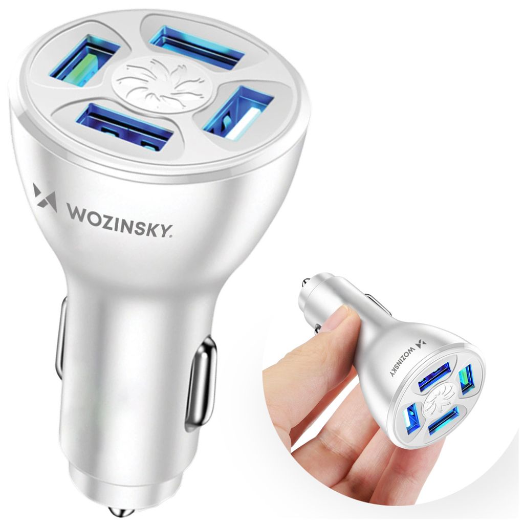 Wozinsky WCCAW, Auto, Zigarettenanzünder, Weiß Produktbild 