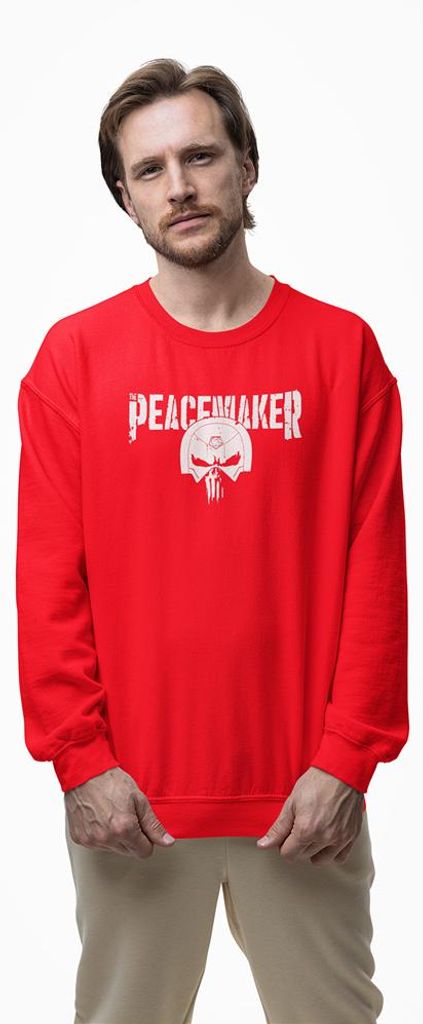 D&B Design Uni Pullover SWMO00020 Peacemaker Rot-Größe 2XL