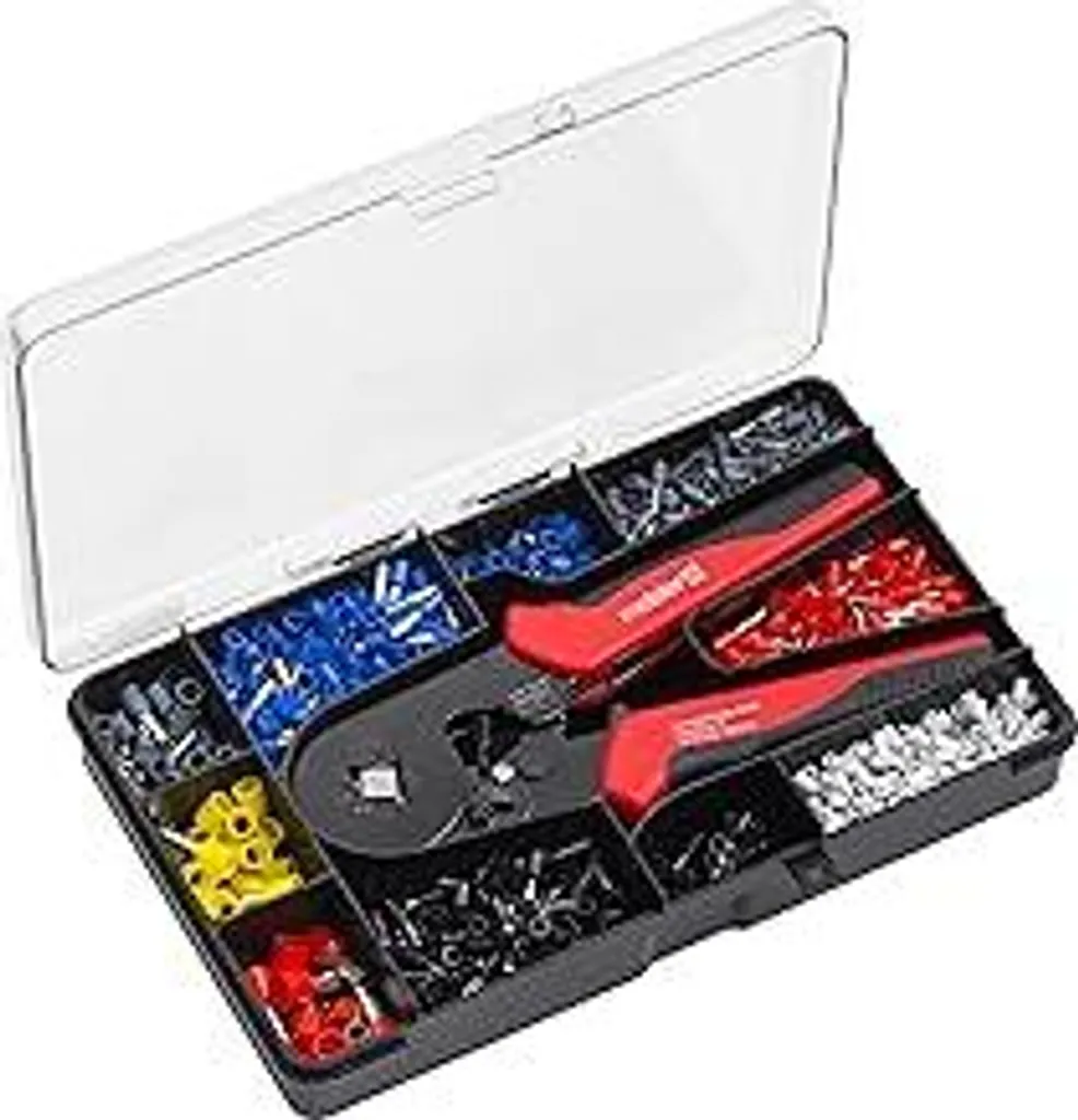 Set Crimpatrice Professionale Meister 1200 Pezzi - Kit Completo 1738520
