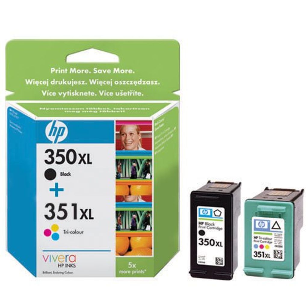 Hewlett-Packard Tintenpatronen HP Nr. 350XL/351XL Multipack Produktbild 