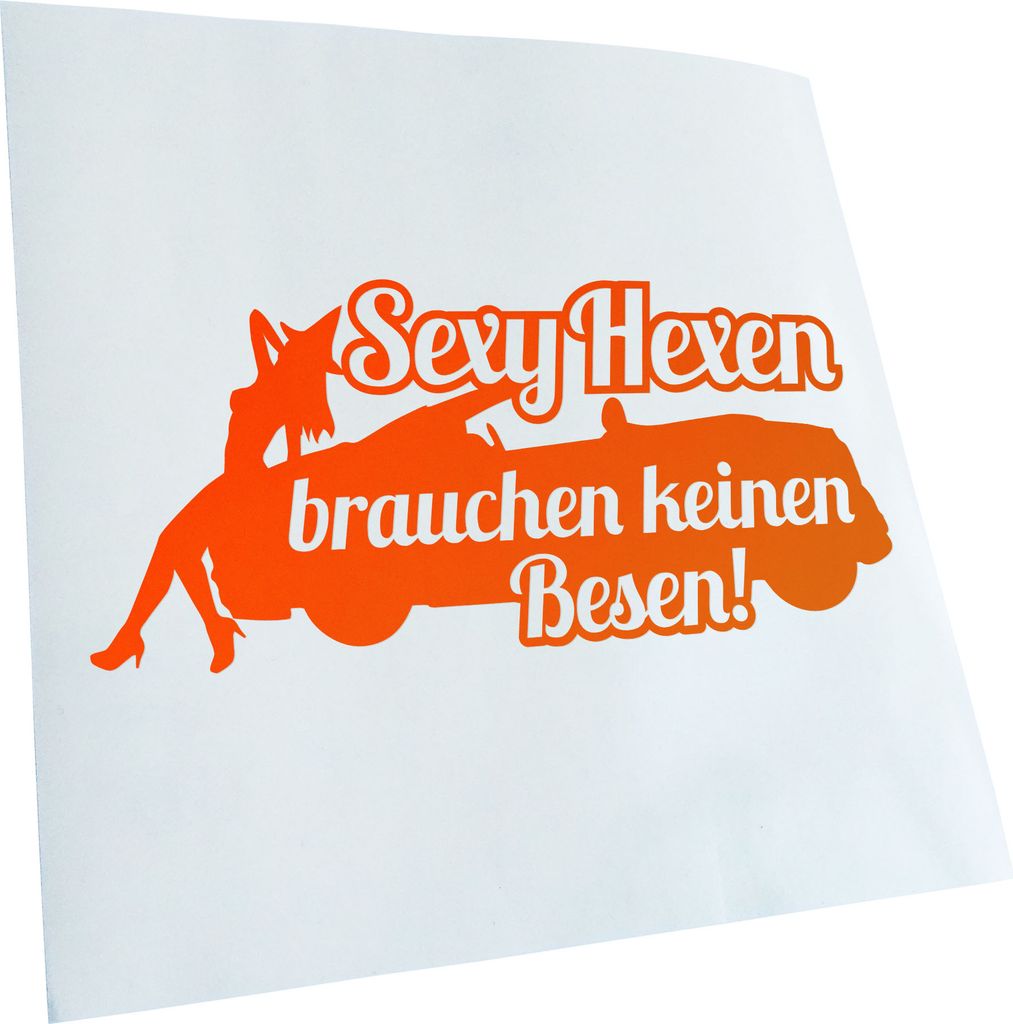 Kiwistar - Autoaufkleber - Sexy Hexen brauchen keinen Besen Fun Heckscheibenaufkleber - Aufkleber für Auto Kfz Fahrrad, LKW, Truck Mofa