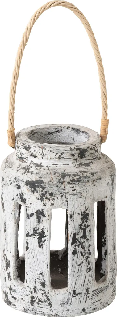 Lanterne J-Line Ruby Terracotta Noir et Blanc - Photophore Design Chic